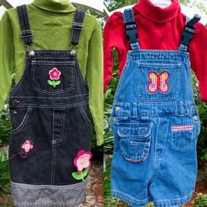 LOT: Girls Overalls & Sweaters